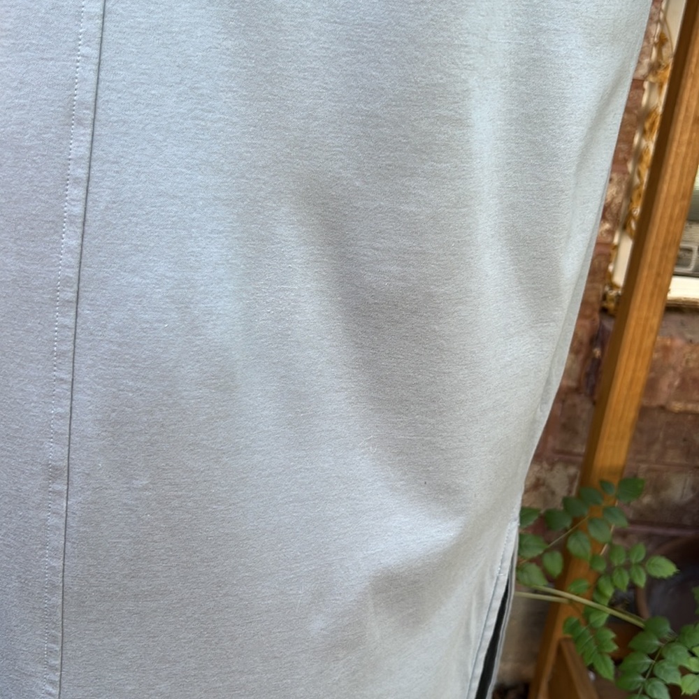 Everlane Lux Cotton Side Slit Tee Dress Faded Sage Size M - Picture 7 of 16